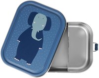Trixie brooddoos lunchbox groot - Mrs. Elephant - RVS snackbox voor kinderen-2