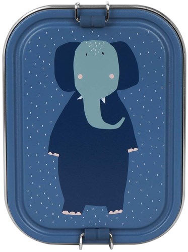Trixie brooddoos lunchbox groot - Mrs. Elephant - RVS snackbox voor kinderen-3