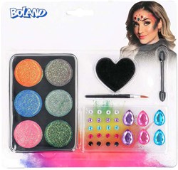 Boland make-up set glamour schminkset festival glitter