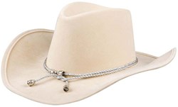 Boland cowboyhoed North Dakota - verkleedhoed volwassenen bruin