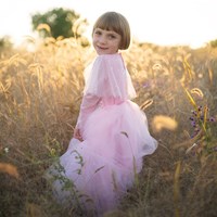 Great Pretenders prinsessenjurk roze elegant verkleedjurk 7-8 jaar-3