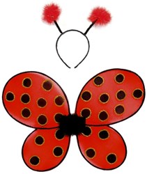 Great Pretenders verkleedset lieveheersbeestje vleugels en hoofdband 3-4 jaar