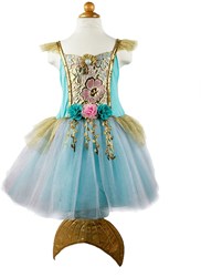 Great Pretenders Zeemeermin Verkleedjurk met Staart 5-6 jaar - Luxe Kostuum