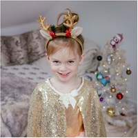 Great Pretenders haaraccessoire Holiday Rudolph haarband goud voor kinderen-2
