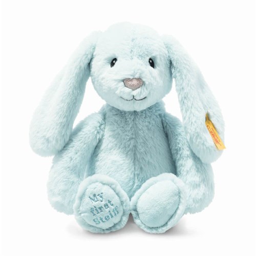 Steiff pluche My first Steiff Hoppie rabbit, light blue - 26 cm