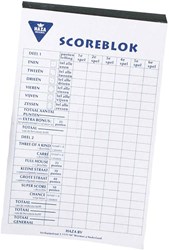Haza scoreblok papier voor Yahtzee 250 vellen wit multi