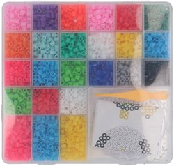 Creafun strijkkralen set - 2800 stuks - kleurrijk knutselplezier