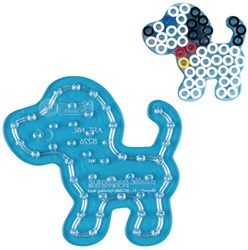 Hama strijkkralen Maxi grondplaat hond transparant creatief speelgoed