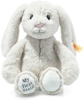 Steiff pluche My first Steiff Hoppie rabbit, light grey - 26 cm