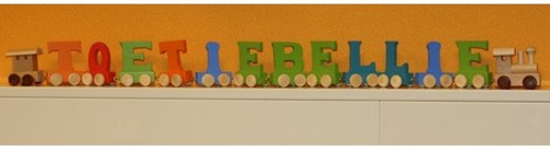 Small Foot houten lettertrein groen - E - speelgoed letter voor kinderen-2