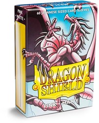 Dragon Shield kaart sleeves matte roze Japanse maat 60 stuks kaarten