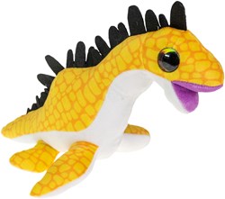 Lumo Stars knuffel dino Plesiosaur 24cm geel pluche speelgoed