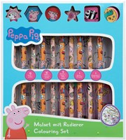 Undercover kleurset Peppa Pig met gummen en kleurpotloden 29-delig