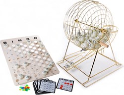 Angel Toys bingomolen - grote bingomolen set met bingokaarten