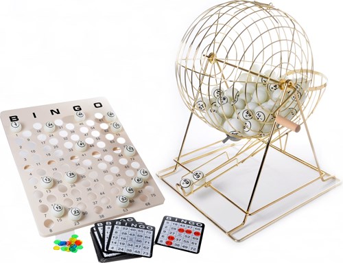 Angel Toys bingomolen - grote bingomolen set met bingokaarten