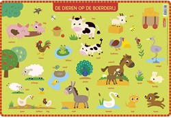 Deltas educatieve onderlegger boerderijdieren - leerzaam speelgoed