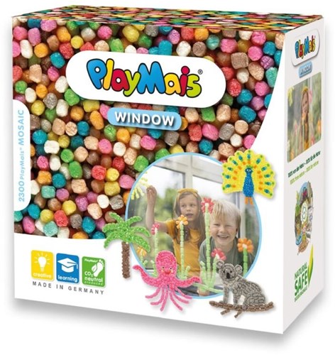 PlayMais speelgoed raam mozaïek dieren 2300 stuks creatief-2