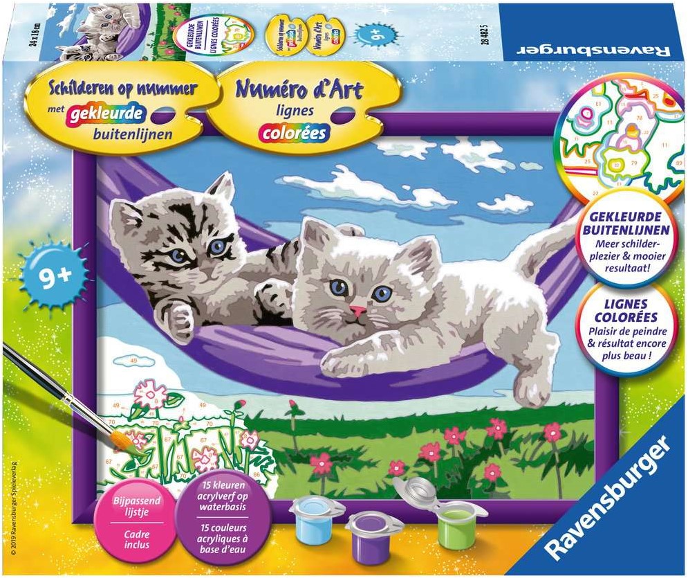 Ravensburger Schilderen Op Nummer Kittens In De Hangmat