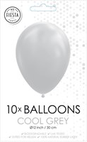 Globos ballonnen cool grijs 30cm 10 stuks - feestdecoratie latex