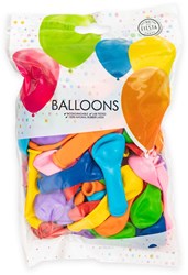Globos ballonnen feestdecoratie 13cm 100 stuks kleurrijk latex
