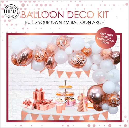 Globos ballonnen boog set - feestdecoratie rose goud latex 400 cm