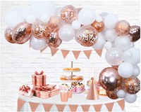 Globos ballonnen boog set - feestdecoratie rose goud latex 400 cm-3