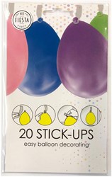 Globos ballon plakkers - 20 stuks - ballon bevestiging voor feestdecoratie