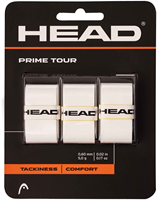 Head overgrip tennis Prime Tour wit - 3 stuks voor optimale grip