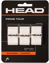 Head overgrip tennis Prime Tour wit - 3 stuks voor optimale grip