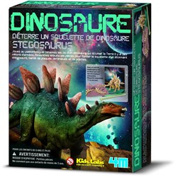 4M KidzLabs:  graaf-je-dinosaurus-op (stegosaurus) / f r a n s t a l i g e verpakking