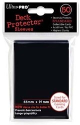 Ultra Pro kaarten sleeves zwart 50 stuks - trading cards bescherming