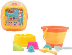 Johntoy strand emmer opvouwbaar met accessoires - speelgoed strandset