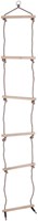 BigJigs touwladder houten klimrek - 210 cm - buitenspeelgoed