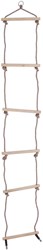 BigJigs touwladder houten klimrek - 210 cm - buitenspeelgoed