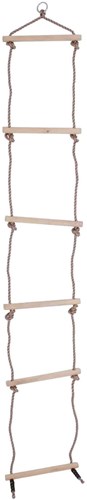 BigJigs touwladder houten klimrek - 210 cm - buitenspeelgoed