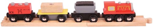 Bigjigs houten vrachttrein speelgoedtrein BJT182 compatibel