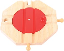 BigJigs houten treinbaan 4-richtingen-draaischijf accessoire