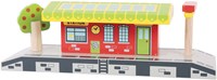 BigJigs houten treinstation dorp - speelgoed treinbaan accessoire-2