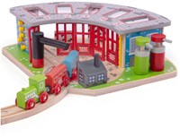 Bigjigs vijfweg locomotievenloods-2