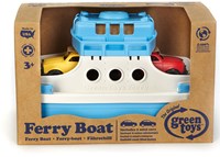 Green Toys veerboot met auto's blauw-wit duurzaam speelgoed