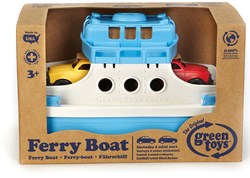 Green Toys veerboot met auto's blauw-wit duurzaam speelgoed
