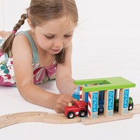 Bigjigs Houten Trein Wasstraat - Accessoire voor houten treinbaan-3
