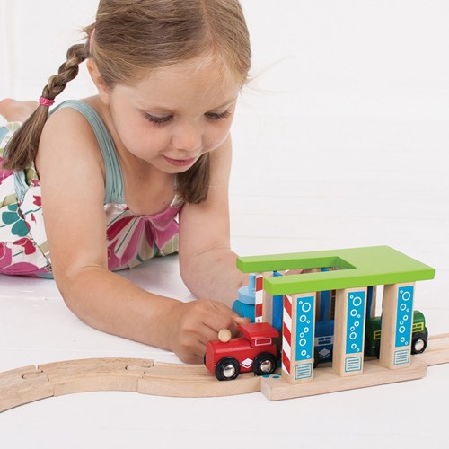 Bigjigs Houten Trein Wasstraat - Accessoire voor houten treinbaan-3