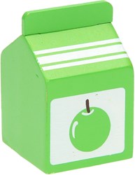 BigJigs houten speelgoed appelsap pak - realistisch kinderspeelgoed
