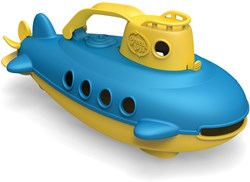 Green Toys speelgoed duikboot met gele handgreep - duurzaam badspeelgoed