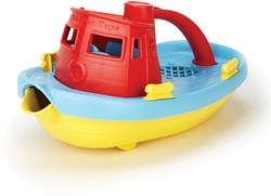 Green Toys sleepboot badspeelgoed - duurzaam waterbootje rood