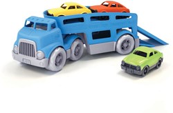 Green Toys autotransporter blauw inclusief 3 auto's duurzaam speelgoed