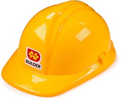 BigJigs bouwhelm geel voor kinderen - verkleedhelm bouwplaats