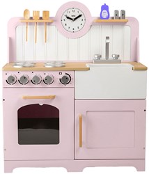 Tidlo houten speelkeuken Country roze - kinderkeuken met accessoires