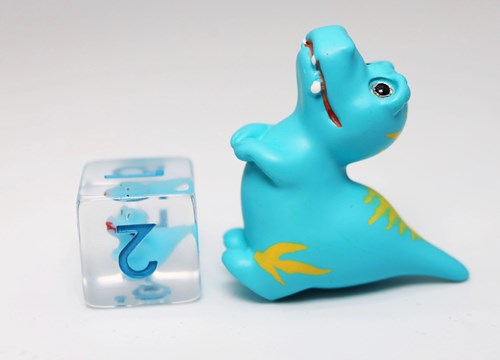 Foam Brain Games Baby Velociraptor RPG Dice Set-2